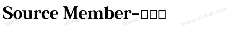 Source Member字体转换